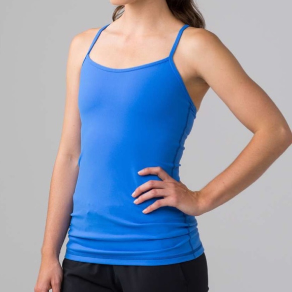 Lululemon blue power Y tank